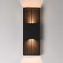 3_ET2 Grate 18" High Architectural Bronze LED Outdoor Wall Sconce more views