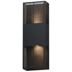 ET2 Grate 18" High Black LED Outdoor Wall Sconce