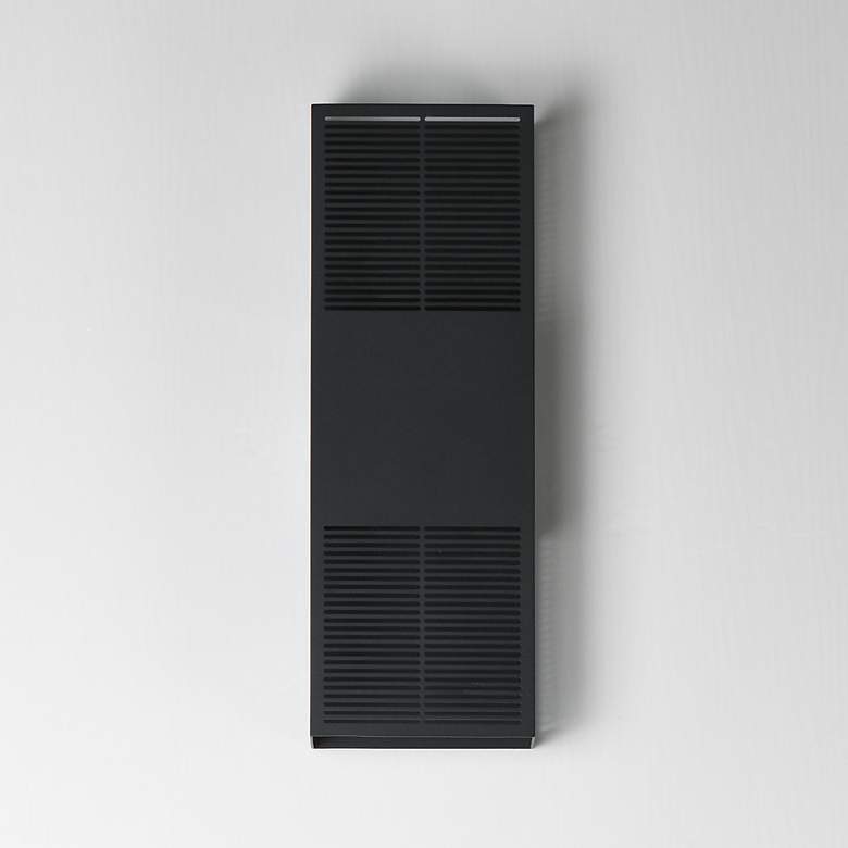 Image 2 ET2 Grate 18" High Black LED Outdoor Wall Sconce more views