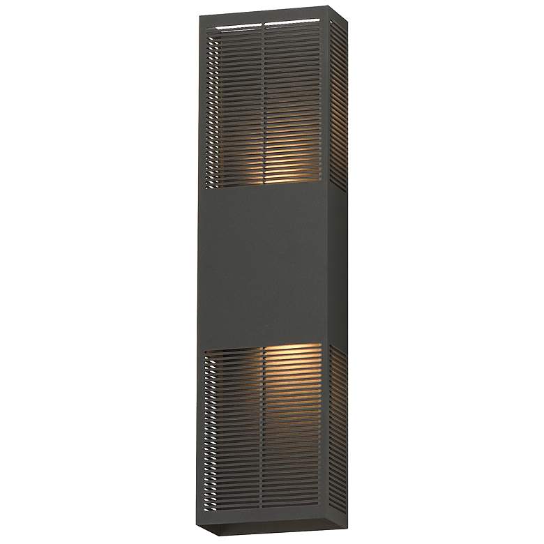 Image 1 ET2 Grate 24" High Architectural Bronze LED Outdoor Wall Sconce