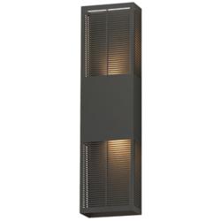 ET2 Grate 24" High Architectural Bronze LED Outdoor Wall Sconce