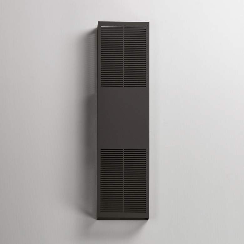 Image 2 ET2 Grate 24" High Architectural Bronze LED Outdoor Wall Sconce more views