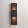 3_ET2 Grate 24" High Architectural Bronze LED Outdoor Wall Sconce more views