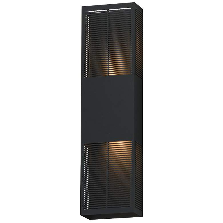 Image 1 ET2 Grate 24" High Black LED Outdoor Wall Sconce