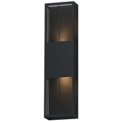 ET2 Grate 24" High Black LED Outdoor Wall Sconce