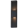 1_ET2 Grate 30" High Black LED Outdoor Wall Sconce