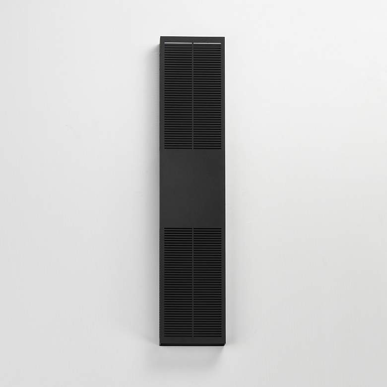 Image 2 ET2 Grate 30" High Black LED Outdoor Wall Sconce more views