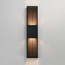 3_ET2 Grate 30" High Black LED Outdoor Wall Sconce more views