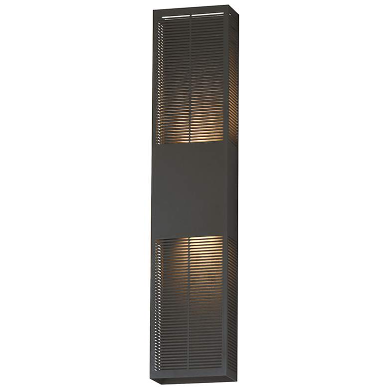 Image 1 ET2 Grate 30" High LED Architectural Bronze Outdoor Wall Sconce