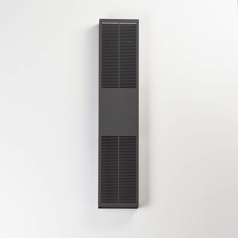 Image 2 ET2 Grate 30" High LED Architectural Bronze Outdoor Wall Sconce more views
