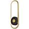 ET2 Gravity 18" High Black and Gold LED Outdoor Wall Light