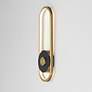 2_ET2 Gravity 18" High Black and Gold LED Outdoor Wall Light more views