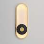 4_ET2 Gravity 18" High Black and Gold LED Outdoor Wall Light more views