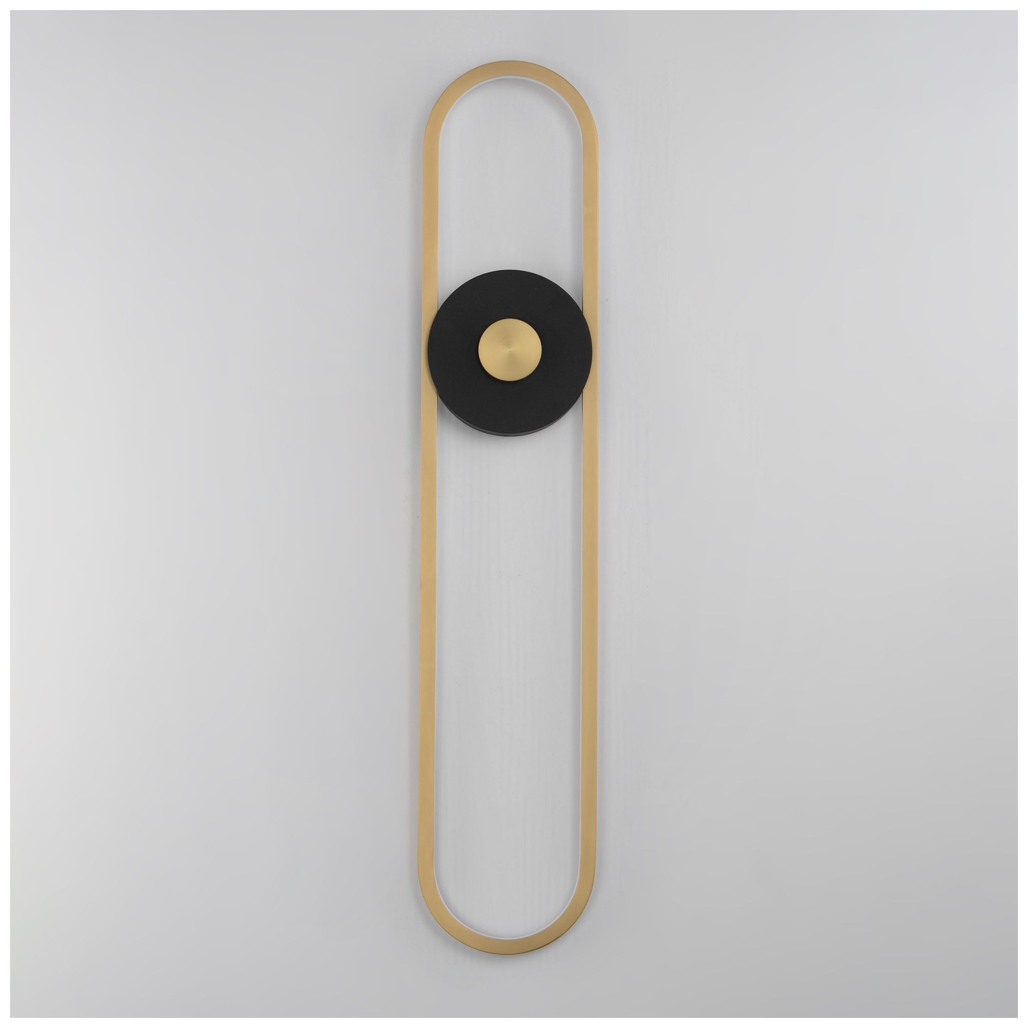 Image 2 ET2 Gravity 30" High Black/Gold X-Large Outdoor LED Sconce more views