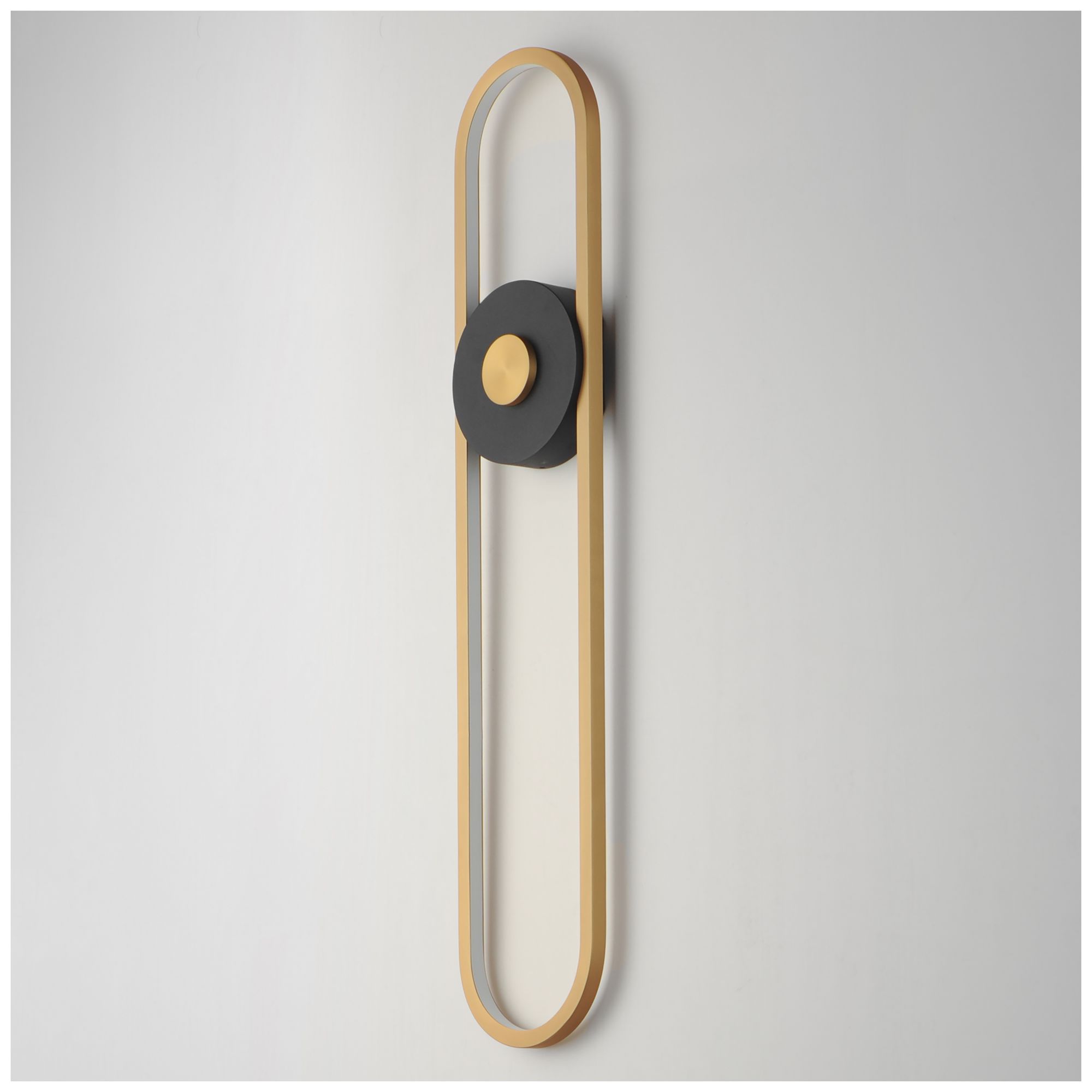 Image 4 ET2 Gravity 30" High Black/Gold X-Large Outdoor LED Sconce more views