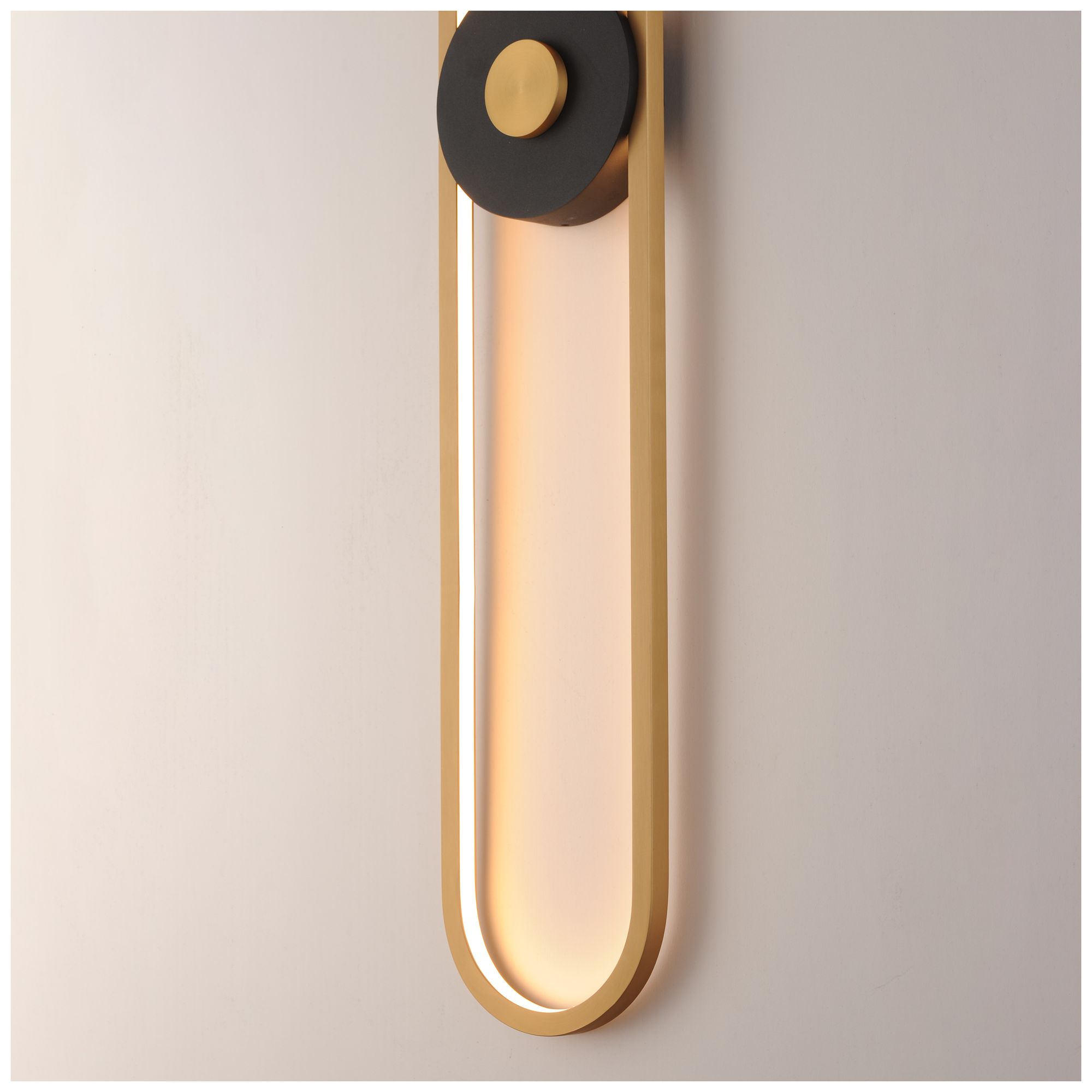 Image 6 ET2 Gravity 30" High Black/Gold X-Large Outdoor LED Sconce more views