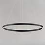 1_ET2 Groove 23 1/2" Wide Black LED Ring Pendant Light