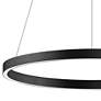 ET2 Groove 23 1/2" Wide Black LED Ring Pendant Light