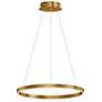 2_ET2 Groove 23 1/2" Wide Gold LED Ring Pendant Light
