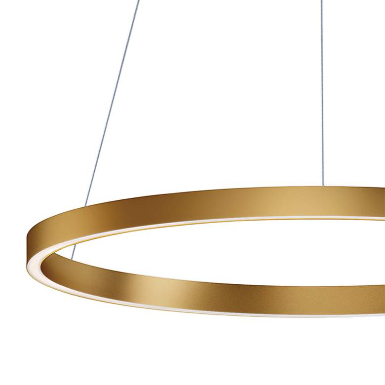 Image 2 ET2 Groove 23 1/2 inch Wide Gold LED Ring Pendant Light more views