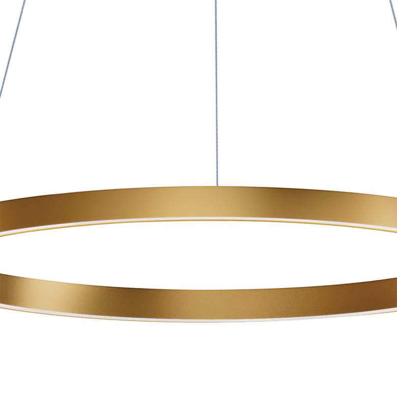 Image 3 ET2 Groove 23 1/2 inch Wide Gold LED Ring Pendant Light more views