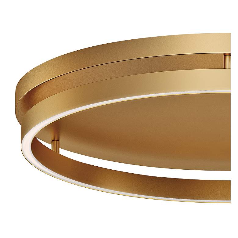 Image 3 ET2 Groove 24 1/2 inch Wide Gold LED Ceiling Light more views