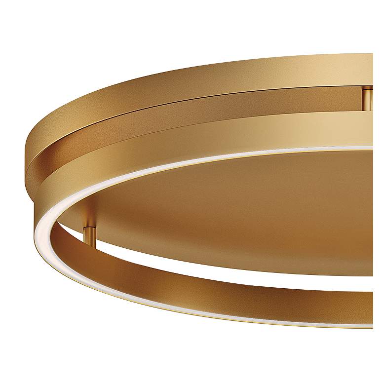 Image 3 ET2 Groove 24 1/2" Wide Gold LED Ceiling Light more views