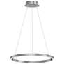 ET2 Groove 24" Wide Brushed Aluminum 5CTT LED Pendant Light