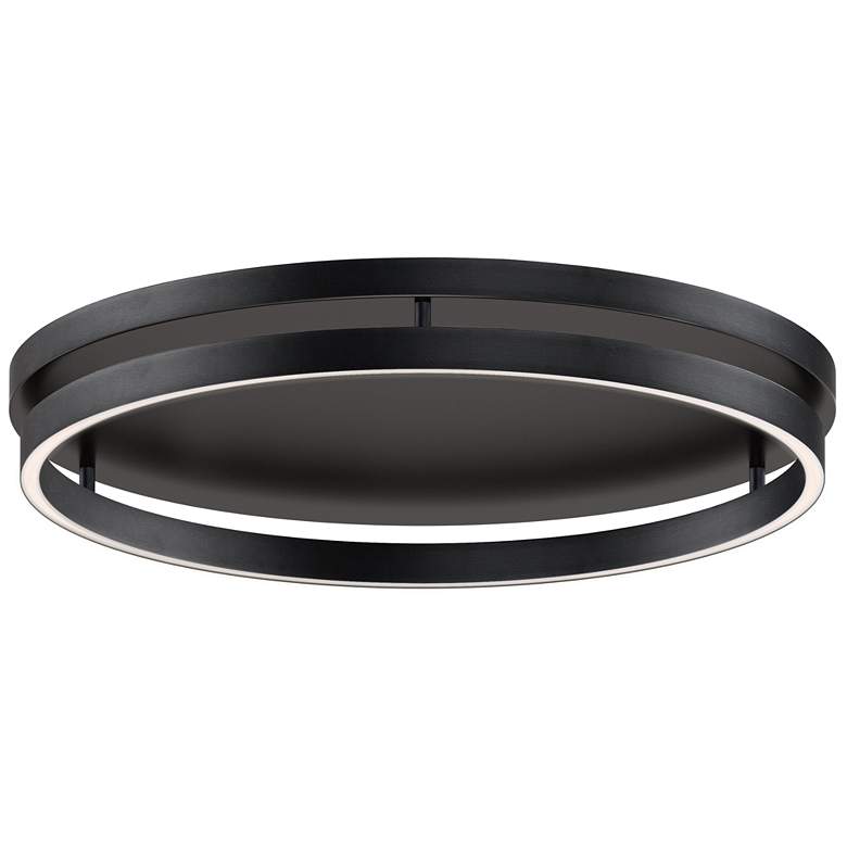 Image 1 ET2 Groove 24" Wide Black Flush Mount - 5CCT Select