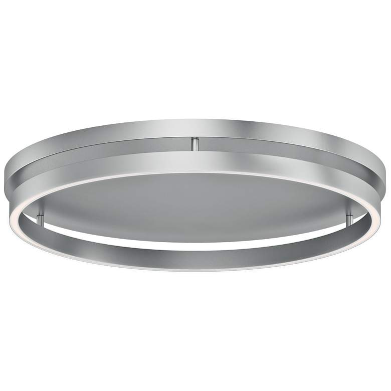 Image 1 ET2 Groove 24" Wide Brushed Aluminum Flush Mount - 5CCT Select