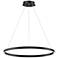 ET2 Groove 31 1/4" Wide Black LED Ring Pendant Light