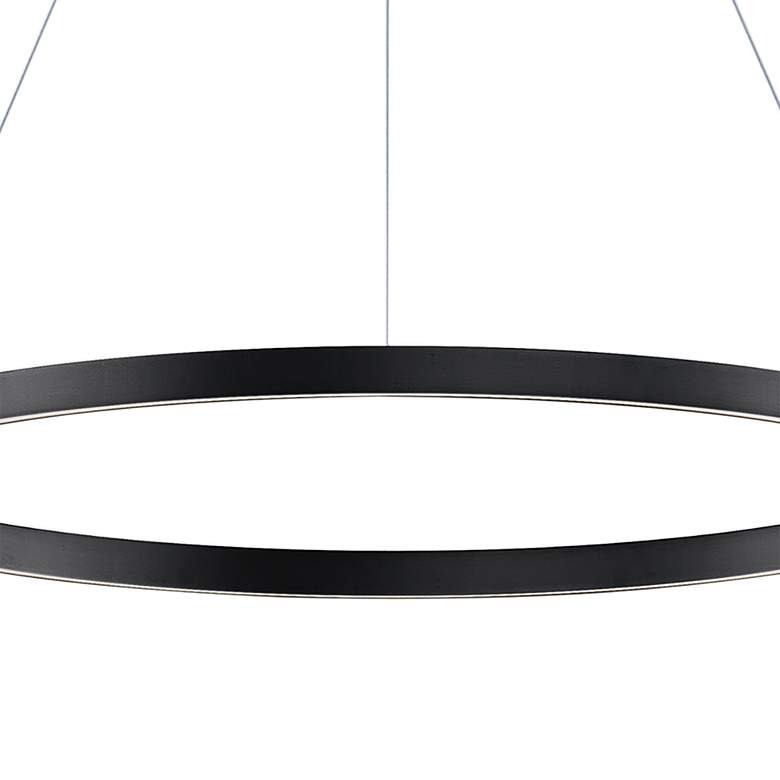 ET2 Groove 31 1/4 inch Wide Black LED Ring Pendant Light more views