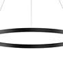 ET2 Groove 31 1/4" Wide Black LED Ring Pendant Light