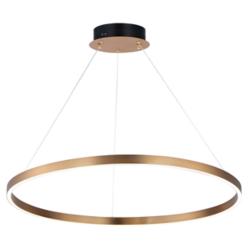 ET2 Groove 31 1/4" Wide Gold LED Ring Pendant Light