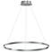ET2 Groove 32" Wide Brushed Aluminum 5 CTT LED Pendant Light