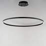 1_ET2 Groove 39 1/2" Wide Black LED Ring Pendant Light