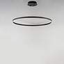 4_ET2 Groove 39 1/2" Wide Black LED Ring Pendant Light more views