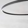 5_ET2 Groove 39 1/2" Wide Black LED Ring Pendant Light more views