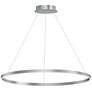 ET2 Groove 40" Wide Brushed Aluminum 5CTT LED Pendant Light