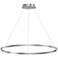 ET2 Groove 40" Wide Brushed Aluminum 5CTT LED Pendant Light