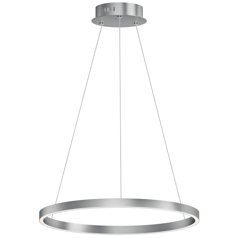 Image 1 ET2 Groove 5 CCT 24" Brushed Aluminum Pendant