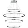 ET2 Groove 5CCT 40" Brushed Aluminum 4-Tier Pendant