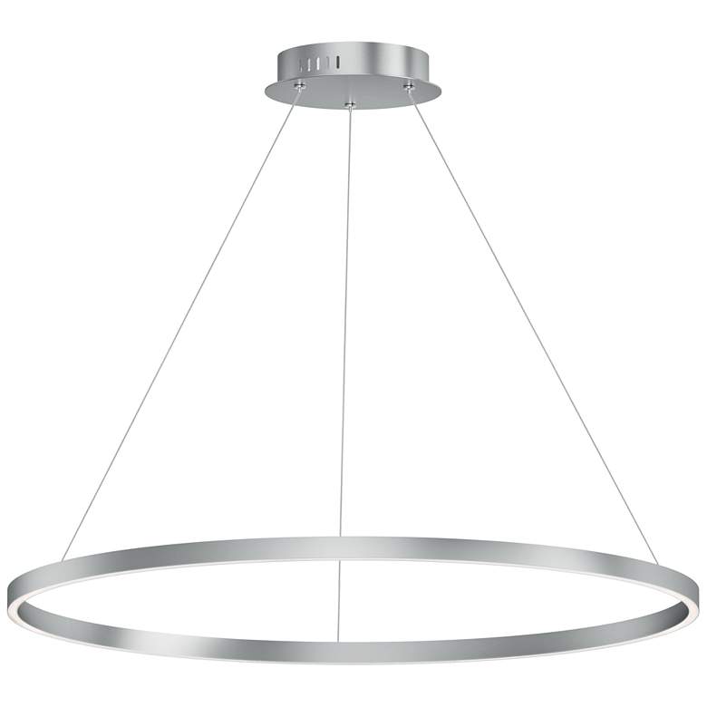 Image 1 ET2 Groove 5CCT 40" Brushed Aluminum Pendant