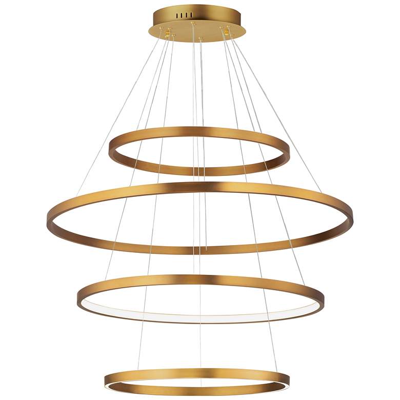 Image 1 ET2 Groove 5CCT 40" Gold 4-Tier Pendant
