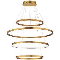 ET2 Groove 5CCT 40" Gold 4-Tier Pendant