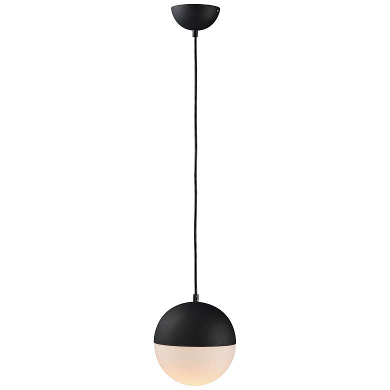 Image 3 ET2 Half Moon 10.6" Wide Modern Globe LED Pendant more views
