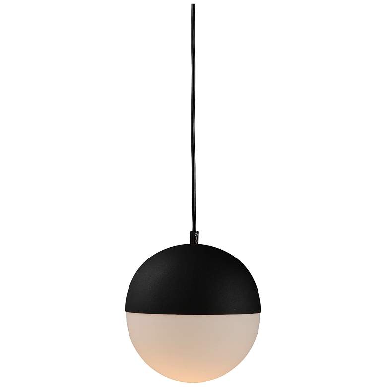Image 5 ET2 Half Moon 10.6" Wide Modern Globe LED Pendant more views
