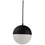 2_ET2 Half Moon 11 3/4" Wide Black and White LED Mini Pendant more views