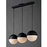 5_ET2 Half Moon 30 1/4" Wide Black 3-Light LED Linear Pendant more views