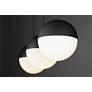 6_ET2 Half Moon 30 1/4" Wide Black 3-Light LED Linear Pendant more views